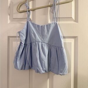 Elegant Light Blue Women's Tank Top